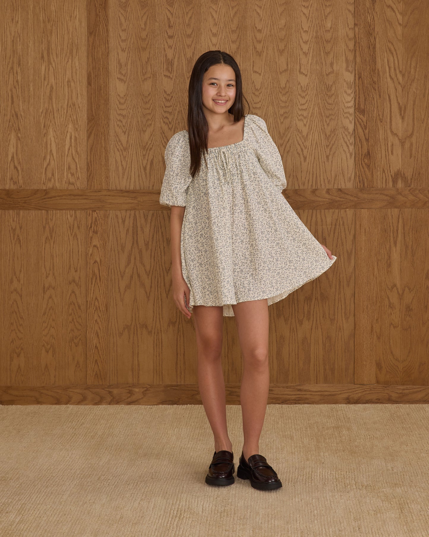 Teen Blue Vines Sabrina Mini Dress