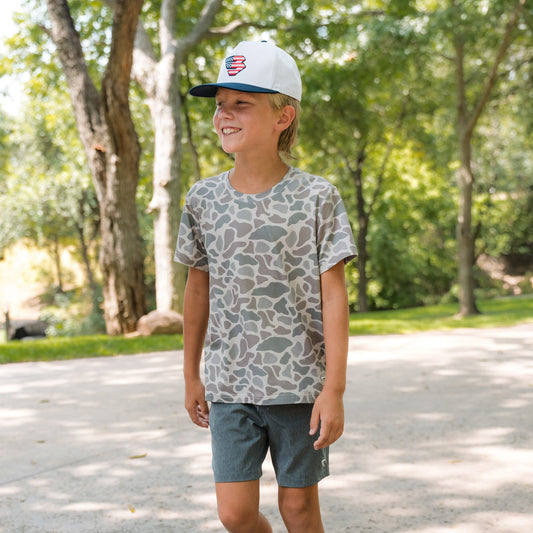 Camo Performance Youth Tee