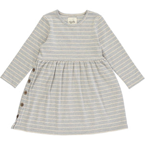 Vignette - Grey & Cream Stripe Madigan Dress