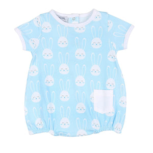 
            
                Load image into Gallery viewer, Magnolia Baby - All Ears Blue Short Sleeve Bubble
            
        