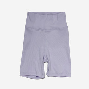 Petite Hailey - Mom Lavender Biker Shorts