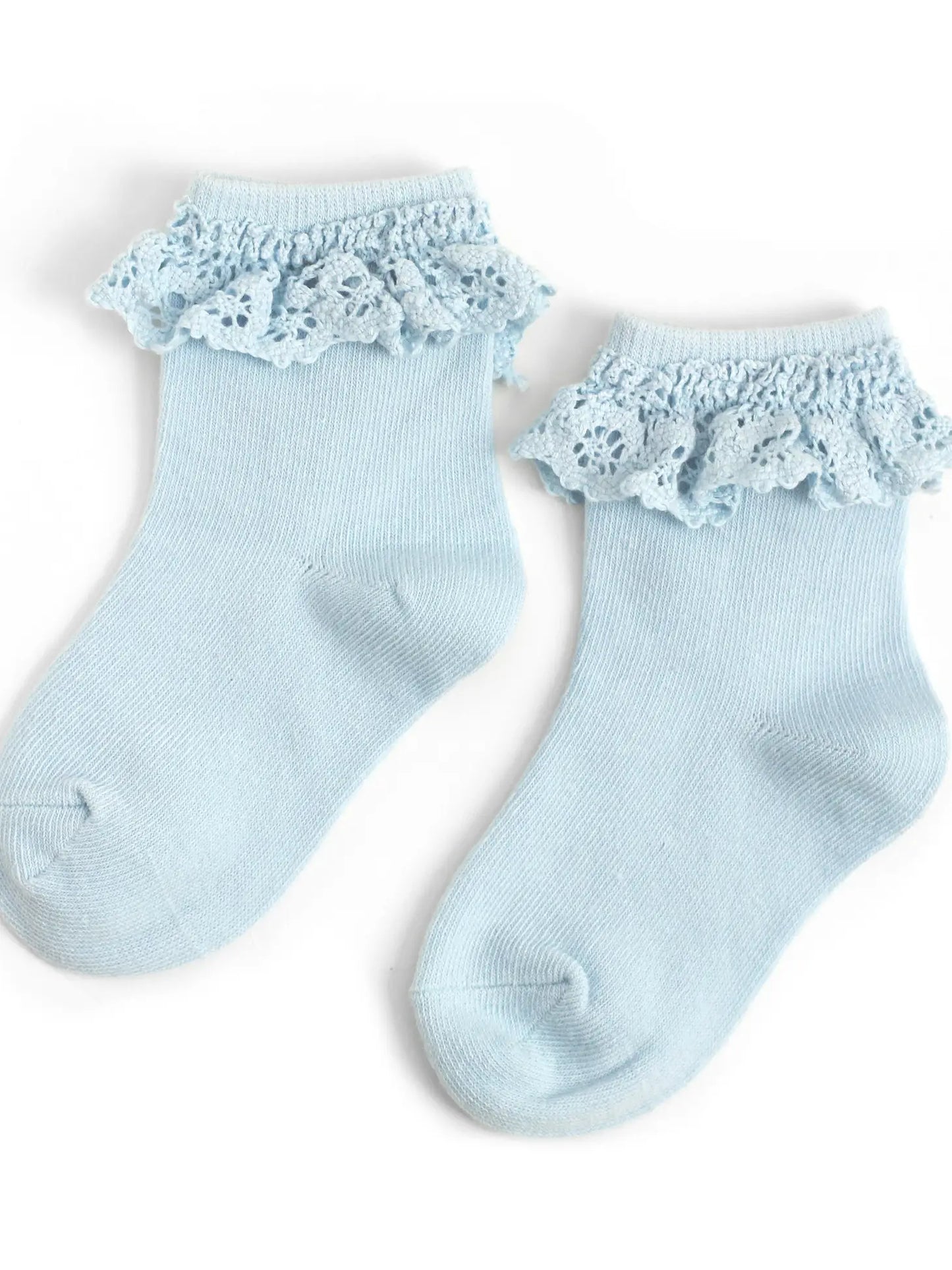 Little Stocking Co. - Ice Blue Lace Midi Sock