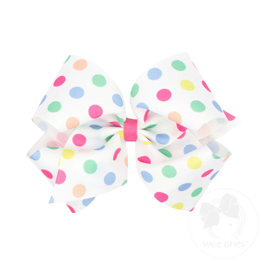 
            
                Load image into Gallery viewer, wee ones - Birthday Dot Print Bow
            
        
