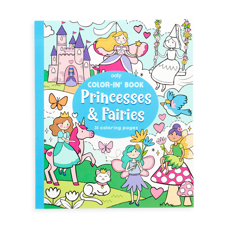 ooly - Color-in' Book: Princesses and Fairies