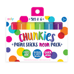 ooly - Chunkies Paint Sticks - Neon Pack - Set of 6