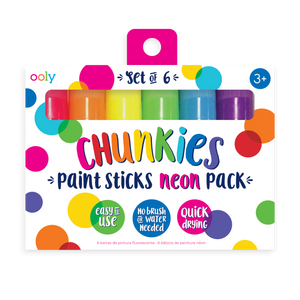 ooly - Chunkies Paint Sticks - Neon Pack - Set of 6