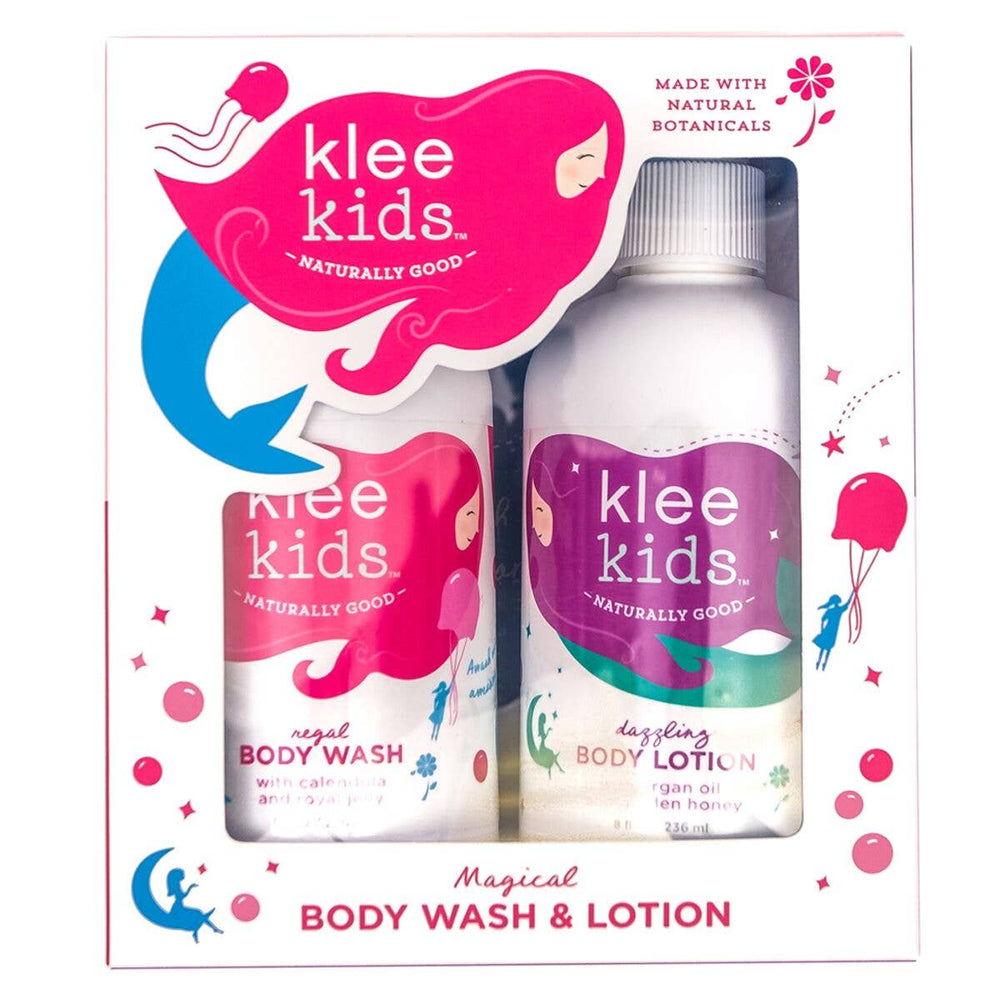 
            
                Load image into Gallery viewer, Klee - Klee Kids Regal Body Wash and Dazzling Body Lotion Set
            
        