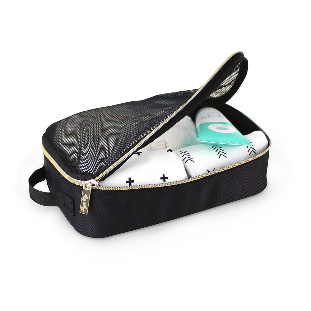 Itzy Ritzy - Black & Gold Pack Like a Boss™ Diaper Bag Packing Cubes