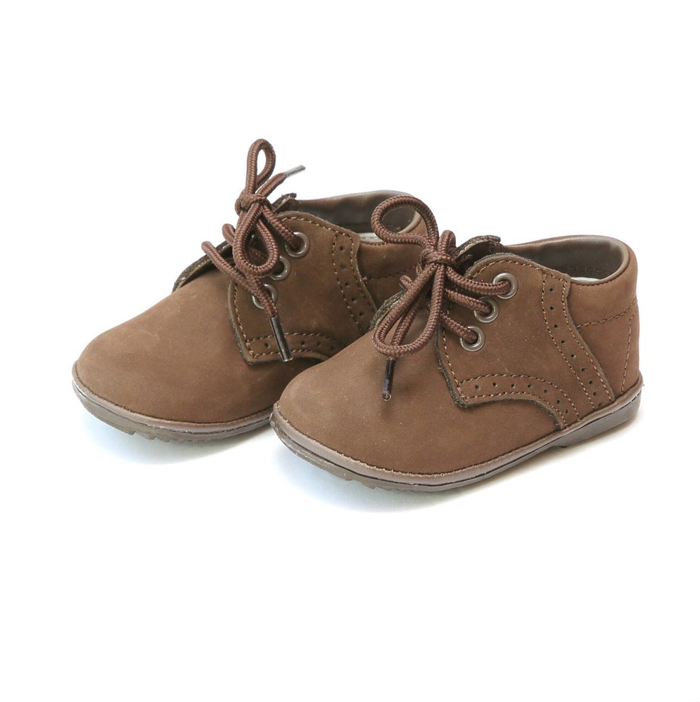
            
                Load image into Gallery viewer, L&amp;#39;AMOUR - James Boy&amp;#39;s Brown Leather Lace Up Shoe (Baby)
            
        