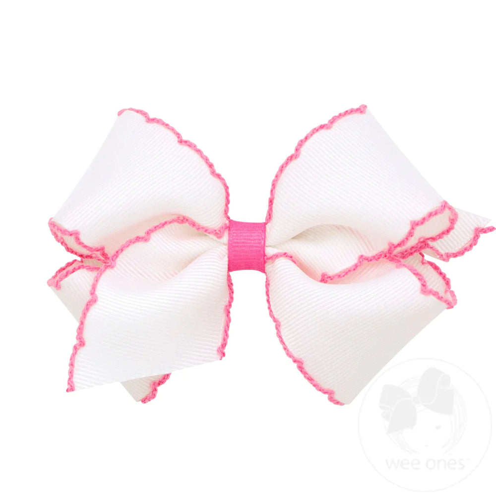 wee ones - Mini GG Bow with Moonstitch (multiple colors)