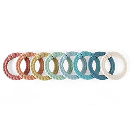 Itzy Ritzy - Bitzy Bespoke Itzy Rings™ Linking Ring Set- Natural Rainbow