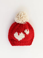 Huggalugs - Sweetheart Red Knit Beanie Hat