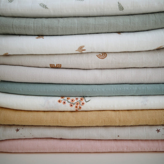 mushie - Organic Cotton Muslin Swaddle Blanket