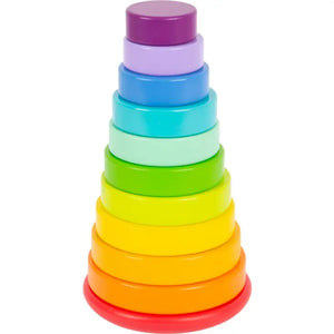 
            
                Load image into Gallery viewer, Small Foot - Wooden Toys Large Stacking Rainbow Tower
            
        