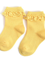 Little Stocking Co. - Buttercup Lace Midi Sock