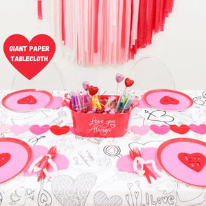 Valentine's Day Coloring Table Cove/Poster