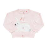 Pink Chicken - Light Pink Baby Girls Rabbit Sweater