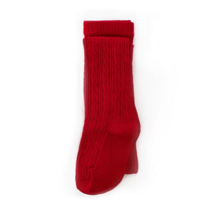 Little Stocking Co. - Cherry Cable Knit Tights