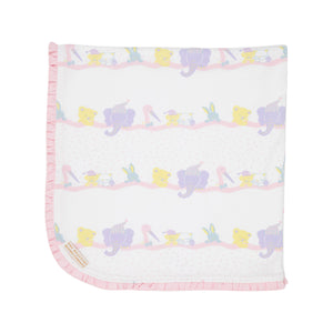 The Beaufort Bonnet Company -Baby Buggy Blanket-Tuck Me in (Pink) Palm Beach Pink