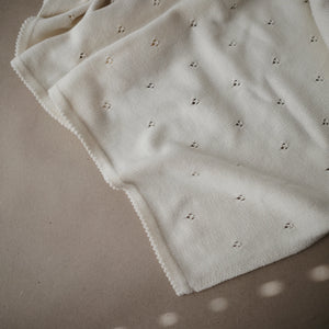 mushie - Pointelle Knitted Blanket
