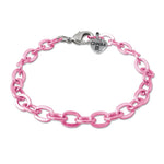 Charm It - Pink Chain Bracelet