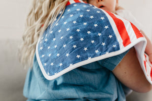 
            
                Load image into Gallery viewer, Copper Pearl Burp Cloth Set - Patriot
            
        
