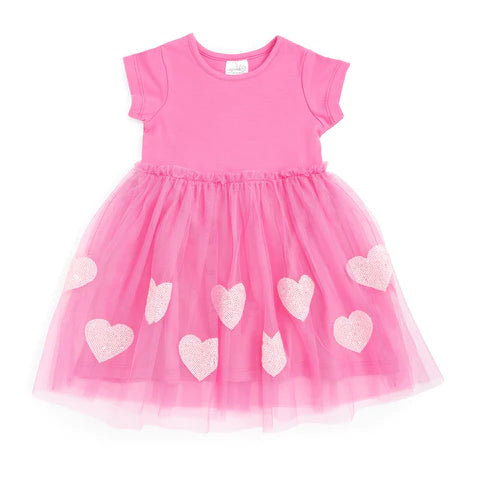Sweet Wink - Sequin Heart Dress