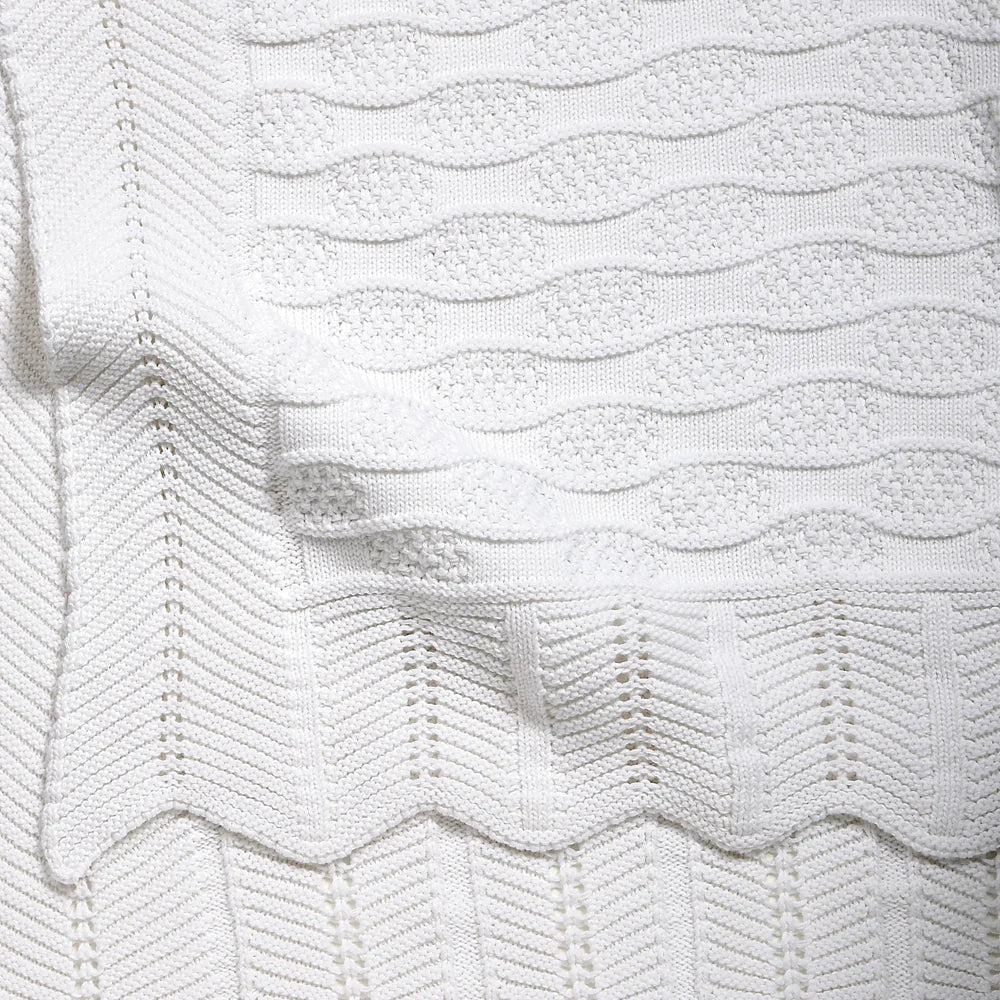 Elegant Baby - Fancy Blanket - White