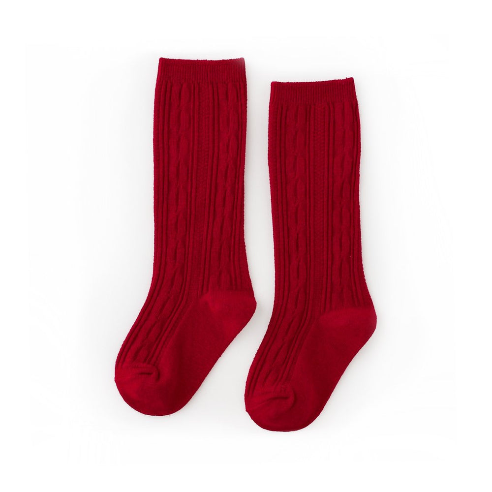 Little Stocking Co. - Cherry (True Red)  Knee Highs