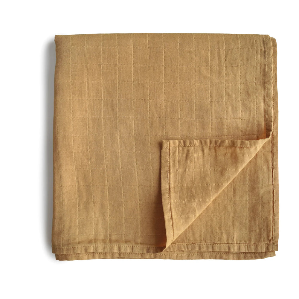 mushie - Organic Cotton Muslin Swaddle Blanket