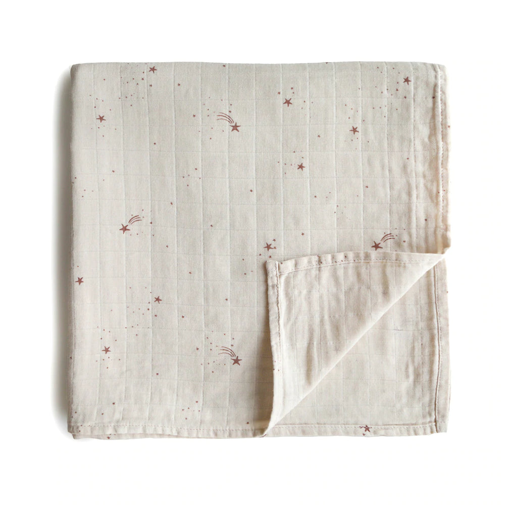 mushie - Organic Cotton Muslin Swaddle Blanket