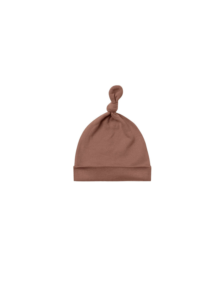Quincy Mae - AW22 - Pecan Knotted Baby Hat