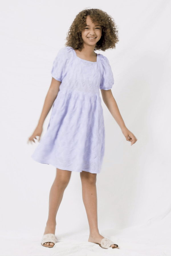 Hayden Girl - Sky Texture Dress