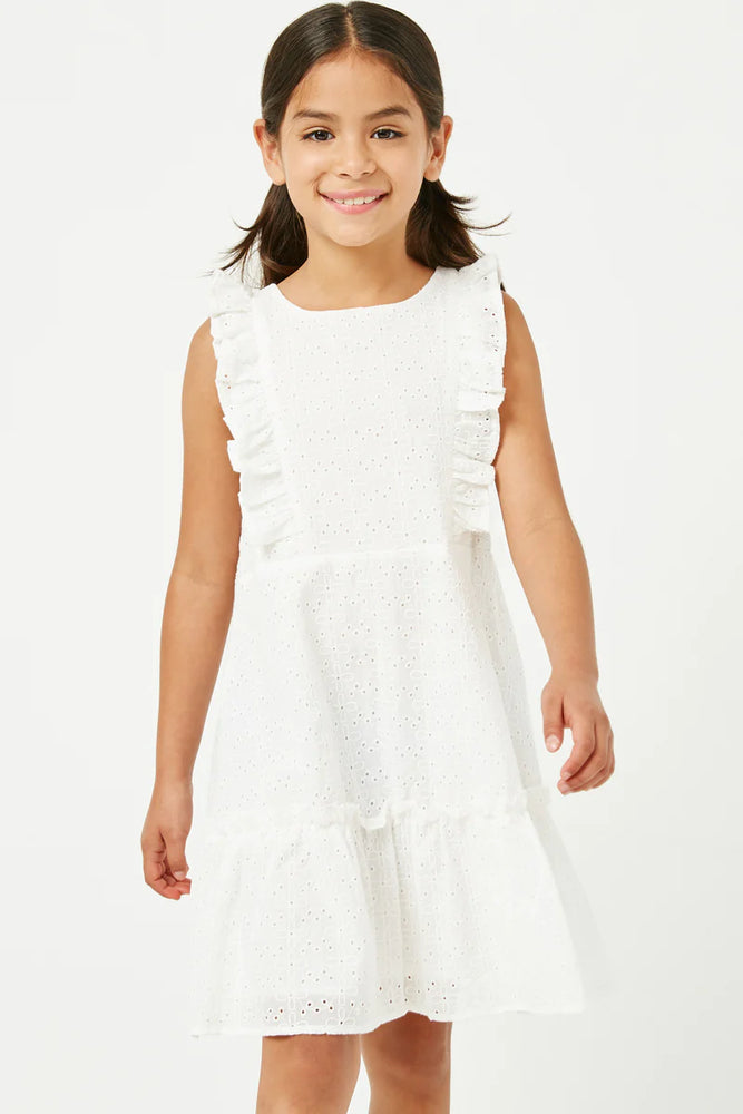 Hayden Girl - White Eyelet Dress