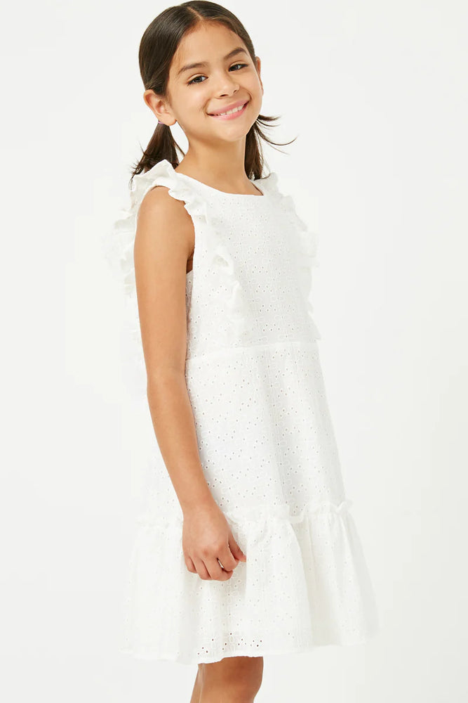 
            
                Load image into Gallery viewer, Hayden Girl - White Eyelet Dress
            
        