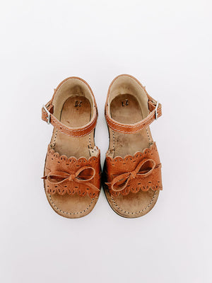 The Humble Soles - Amelia Sandals | Cafe Leather | Rubber Sole