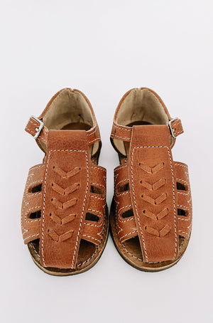 
            
                Load image into Gallery viewer, The Humble Soles - Mateo Sandals | Cafe Leather | Rubber Sole
            
        
