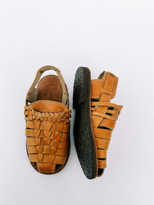 The Humble Soles - Nikko Sandals | Caramel Leather | Rubber Sole