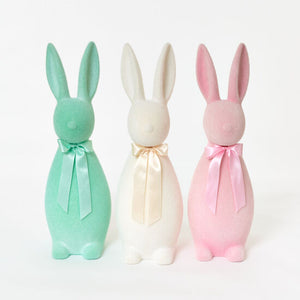
            
                Load image into Gallery viewer, One Hundred 80 Degrees - Flocked Pastel Button Nose Bunny 27&amp;quot;
            
        