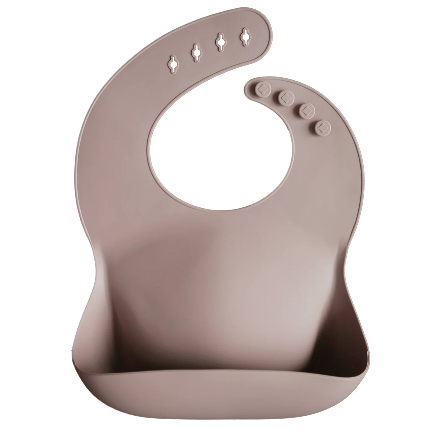 mushie - Silicone Baby Bibs Warm Taupe