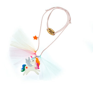 
            
                Load image into Gallery viewer, Lilies &amp;amp; Roses - Unicorn Rainbow Wing necklace
            
        