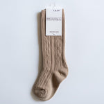 Little Stocking Co. - Oat Cable Knit Knee Highs