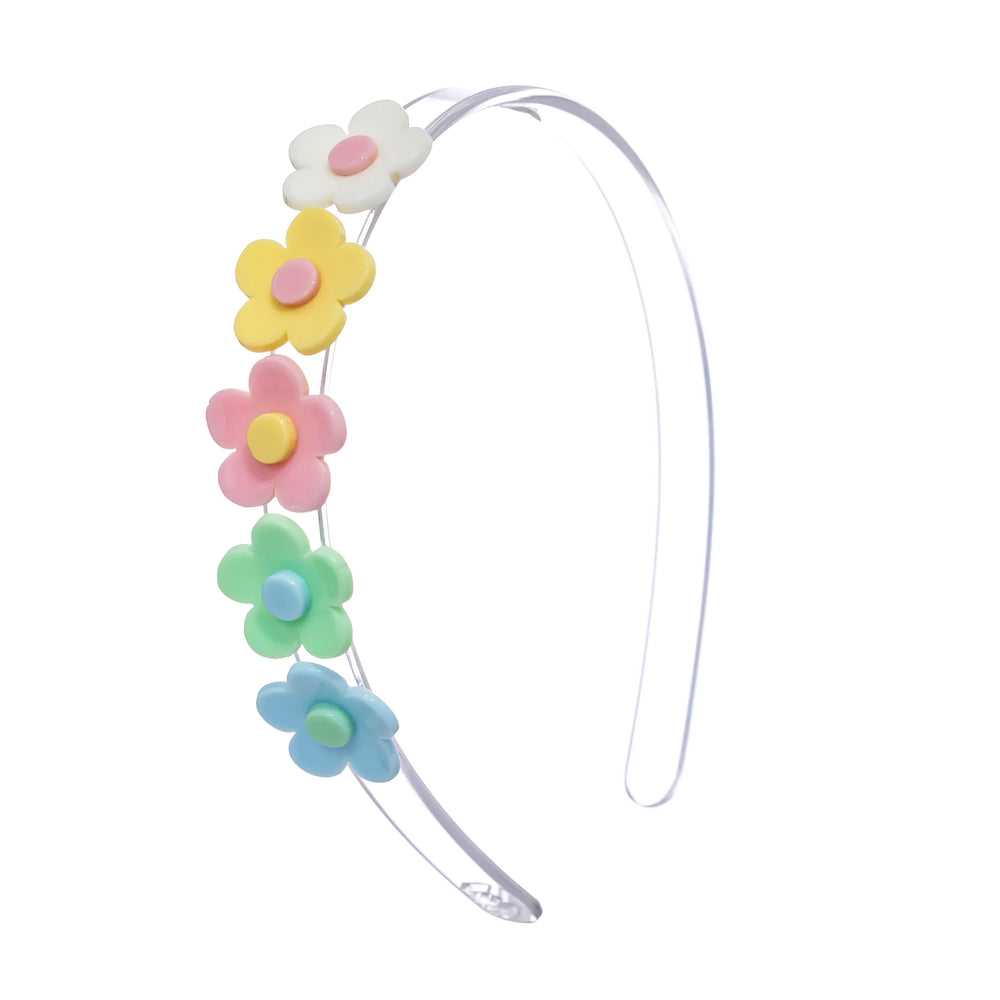 Lilies & Roses - Multi Flowers Pastel headband