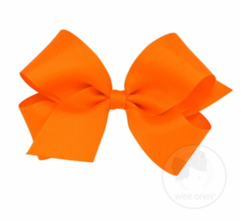 Wee Ones - Medium Classic Grosgrain Hair Bow (Plain Wrap)