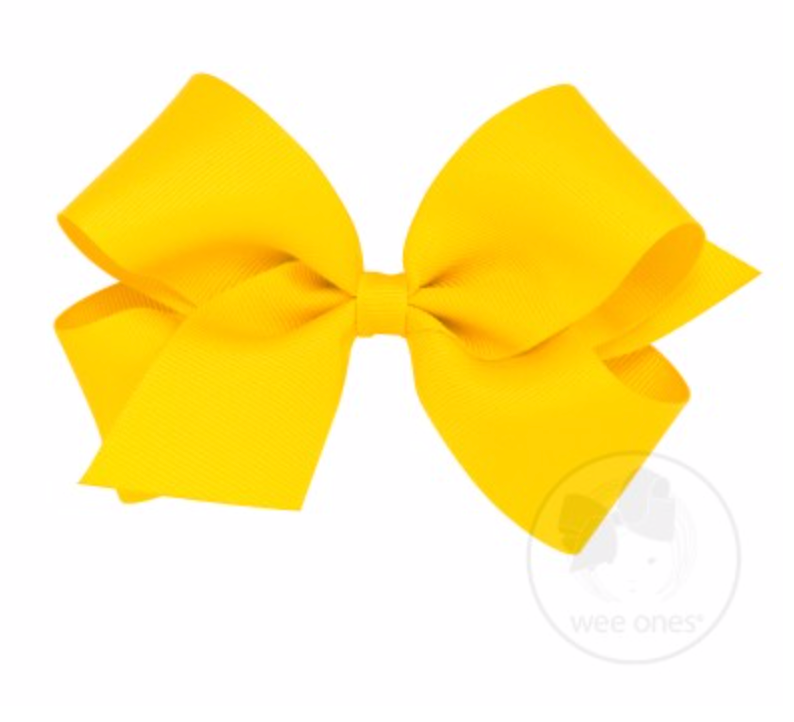 Wee Ones - Medium Classic Grosgrain Hair Bow (Plain Wrap)