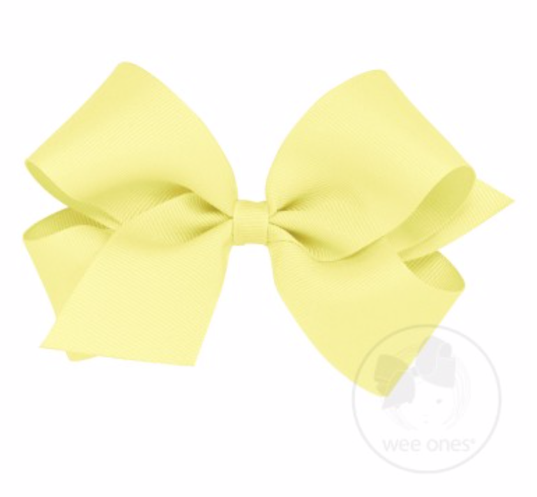 Wee Ones - Medium Classic Grosgrain Hair Bow (Plain Wrap)