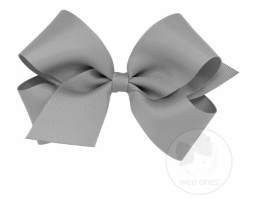 Wee Ones - Medium Classic Grosgrain Hair Bow (Plain Wrap)
