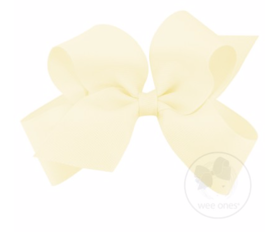Wee Ones - Medium Classic Grosgrain Hair Bow (Plain Wrap)