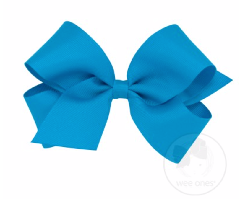 Wee Ones - Medium Classic Grosgrain Hair Bow (Plain Wrap)
