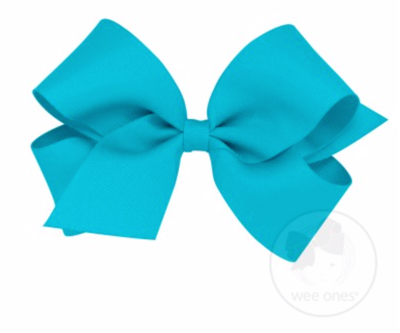 Wee Ones - Medium Classic Grosgrain Hair Bow (Plain Wrap)